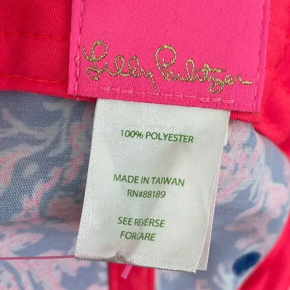 NEW Lilly Pulitzer Womens Run Around Baseball Hat Borealis Blue Cap Adjustable - Picture 4 of 13